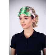 Masque pour les yeux en soie Flint Taurus de Jessica Russell - Vert/Beige