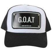 Casquette Trucker en Aluminium GOAT de John Hatter - Noir/Blanc