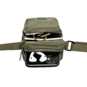 Lefrik Amsterdam Stripes Shoulder Bag - Olive Green