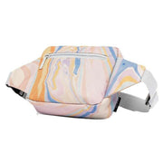 Lefrik Reef Marble Crossbody Bum Bag - Blue/Orange/Yellow