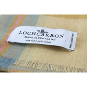 Écharpe Locharron of Scotland Alba Cornish Fine Merino - Jaune/Bleu Pâle