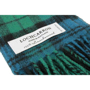 Locharron of Scotland Bowhill Campell Clan Ancient Lambswool Tartan Scarf - Blue/Green/Black