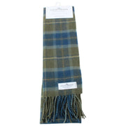 Écharpe en laine d'agneau Locharron of Scotland Bowhill Scottish Borderland - Vert olive/marine