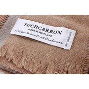 Locharron of Scotland Brock Stewart Robe Eden Écharpe de luxe - Beige/Orange
