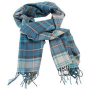 Locharron of Scotland Darwin Gordon Robe Écharpe en Laine d'Agneau - Bleu Sarcelle