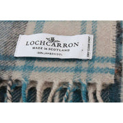 Locharron of Scotland Darwin Gordon Robe Écharpe en Laine d'Agneau - Bleu Sarcelle