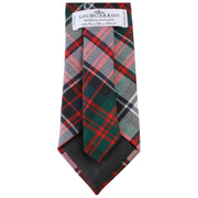 Locharron of Scotland Revier MacDonald Robe Cravate Tartan Moderne - Blanc/Rouge/Vert Foncé