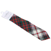 Locharron of Scotland Revier MacDonald Robe Cravate Tartan Moderne - Blanc/Rouge/Vert Foncé