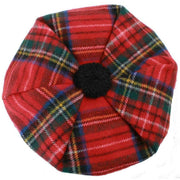 Locharron of Scotland Royal Stewart Modern Tartan Brushed Wool Tam - Red/Yellow/Green