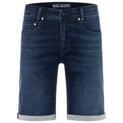 Short en jean MAC Jeans Jog'N Light Sweat - Bleu foncé vintage Wash