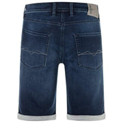 Short en jean MAC Jeans Jog'N Light Sweat - Bleu foncé vintage Wash