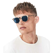 MessyWeekend Depp Sunglasses - Snow Leopard/Blue