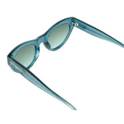 MessyWeekend Donna Sunglasses - Monochrome Blue/Gradient Green