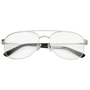 MessyWeekend Duke Blue Light Glasses - Silver