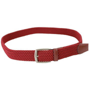 Miguel Bellido Elastic Woven Belt - Burgundy