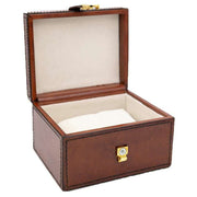 Orton West Leather Small Keepsake Box - Brown