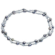 Pearls of the Orient Baroque Pearl and Crystal Necklace - Black
