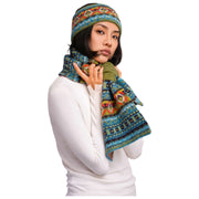 Bandeau Fair Isle en poudre - Mélange Sarcelle