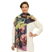 Powder Luxurious Exotic Evening Scarf - Ink Navy