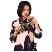 Powder Midnight Orchid Jewellery Roll - White