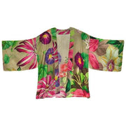 Powder Oversized Botanicals Kimono Jacket - Slate Green