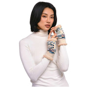Powder Scandi Cosy Wrist Warmers - Cream Mix