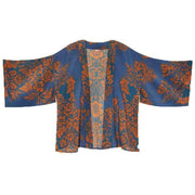 Powder Tapestry Kimono Jacket - Denim Blue