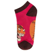 Powder Thrill of the Tiger Trainer Socks - Fuchsia Pink