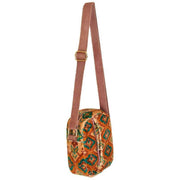 Powder Warm Ikat Velvet Crossbody Bag - Cream