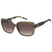 Radley London Square Eye Wrap Sunglasses - Green/Cream Tort