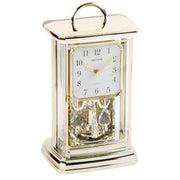 Rhythm Arab Dial Oblong Mantel Clock - Gold