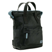 Roka Bantry B Small All Black Recycled Nylon Backpack - Black/Airforce Grey