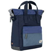 Roka Bantry B Small Indigo Tonal Recycled Canvas Backpack - Indigo Purple