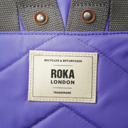 Roka Bantry B Small Recycled Nylon Backpack - Simple Purple