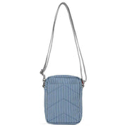 Roka Bond Hickory with Red Recycled Canvas Crossbody Bag - Red/Blue/White