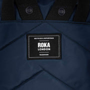 Roka Camden P Medium Black Label Recycled Nylon Backpack - Midnight Navy/Black
