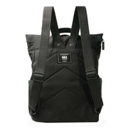 Roka Canfield B Medium All Black Recycled Canvas Backpack - Ash Black