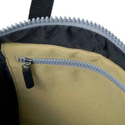 Roka Canfield B Medium Black Label Recycled Canvas Backpack - Khaki Green