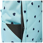 Sac à dos Roka Canfield B Medium en toile recyclée - Bleu/Cœurs bleus
