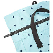 Sac à dos Roka Canfield B Medium en toile recyclée - Bleu/Cœurs bleus
