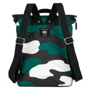 Roka Canfield B Medium Urban Rose Camo Recycled Canvas Backpack - Green/White/Black