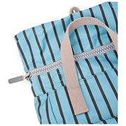 Petit sac à dos en toile recyclée Roka Canfield B - Rayure bleue