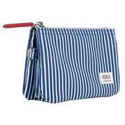 Roka Carnaby Small Hickory with Red Recycled Canvas Wallet - Red/Blue/White