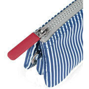 Roka Carnaby Small Hickory with Red Recycled Canvas Wallet - Red/Blue/White