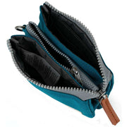 Roka Carnaby Small Recycled Canvas Wallet - Sapphire Blue