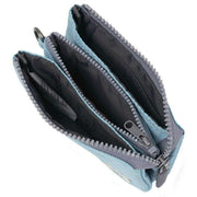 Roka Carnaby Small Recycled Nylon Ripstop Wallet - Aquatic Awe Blue