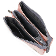 Roka Carnaby Small Recycled Nylon Ripstop Wallet - English Rose Pink