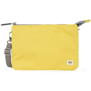 Roka Carnaby XL Recycled Canvas Crossbody Bag - Lemonade Yellow