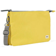 Roka Carnaby XL Recycled Canvas Crossbody Bag - Lemonade Yellow