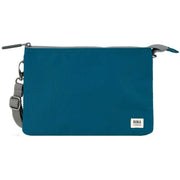 Roka Carnaby XL Recycled Canvas Crossbody Bag - Sapphire Blue